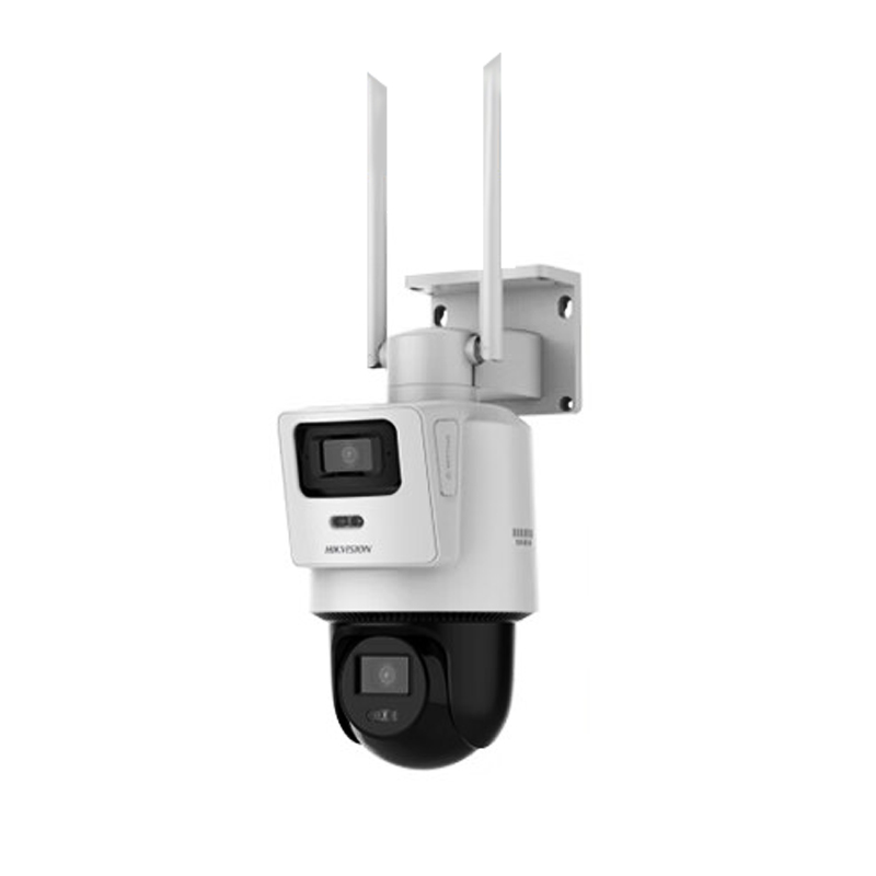 ?？低旽IKVISION DS-2DE3Q144MY-T/GLSE(4/4mm) 4G監(jiān)控器雙攝像頭